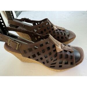 Terettos High Heel Wedge Sandal Boho Hippie 70s Made In‎ Spain